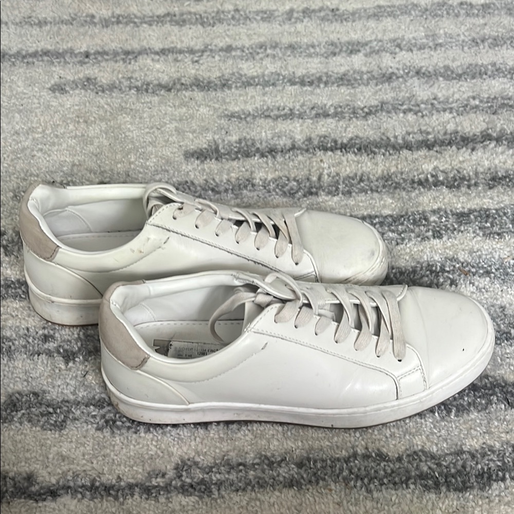 Nordstrom White Leather Sneakers Minimalist Design